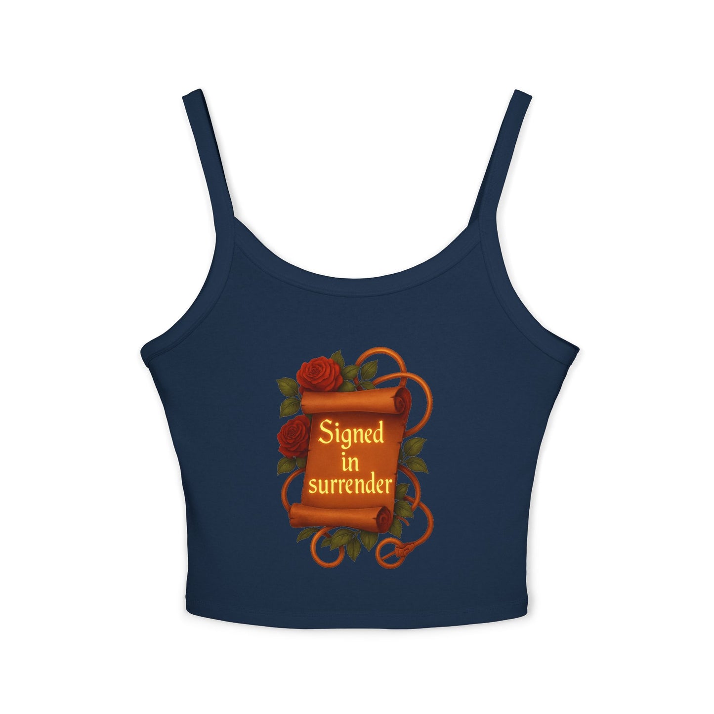 Signed in surrender - Women's Spaghetti Strap Tank Top