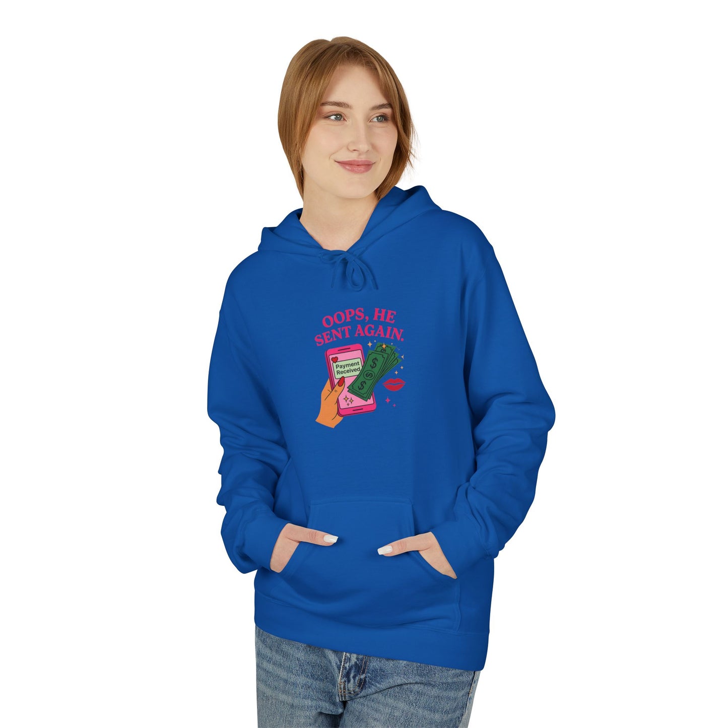 Oops he sent again - Women's comfy fleece hoodie