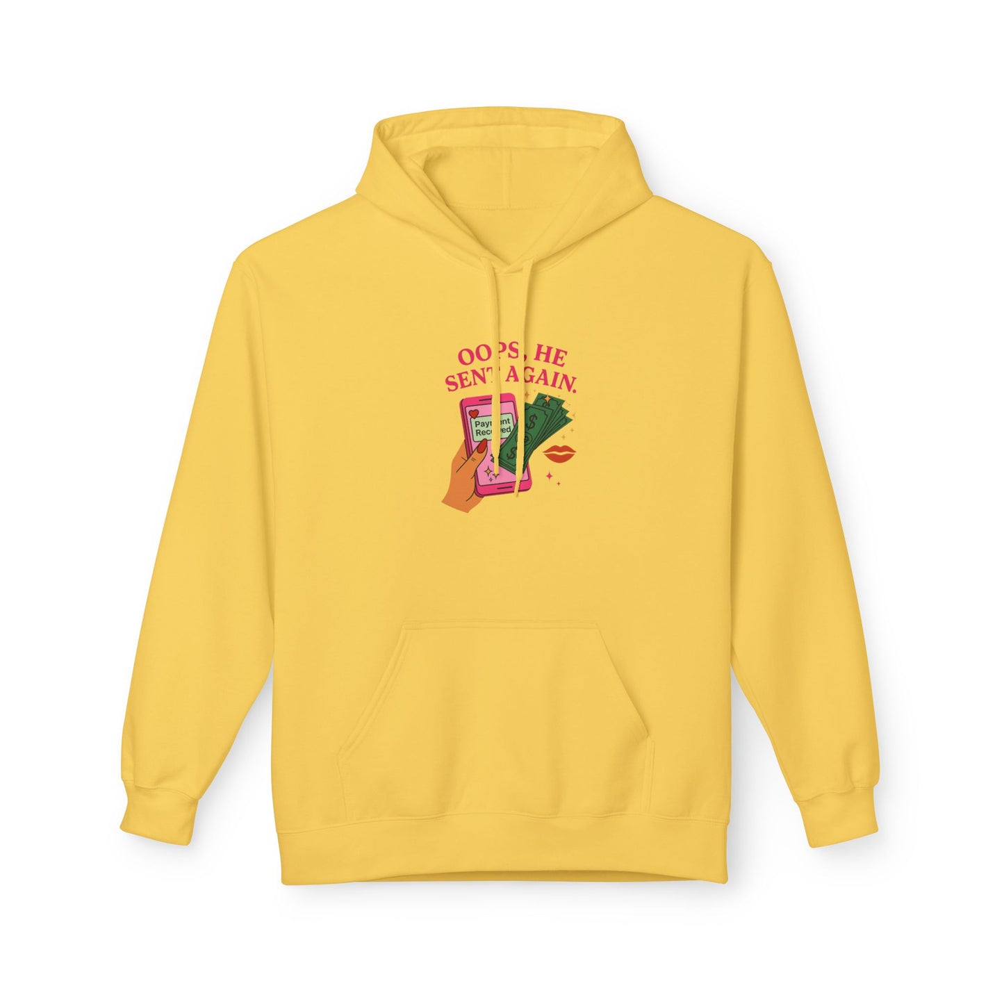 Oops he sent again - Women's comfy fleece hoodie