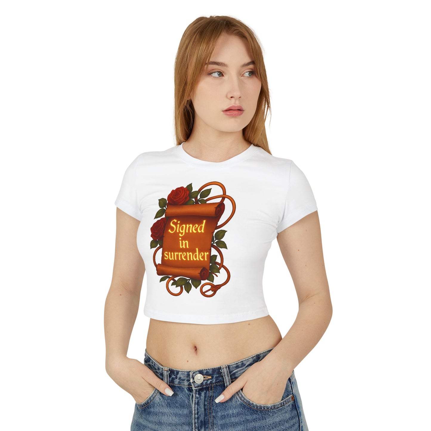 Signed in Surrender - Women's Baby Tee