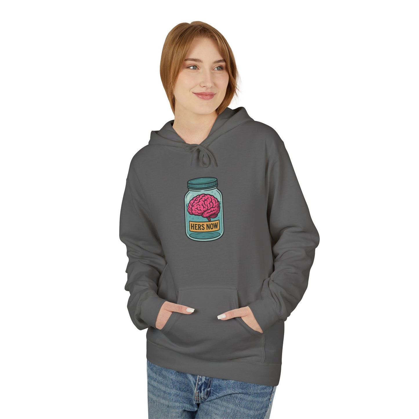 Brain in a jar - Women's comfy fleece hoodie