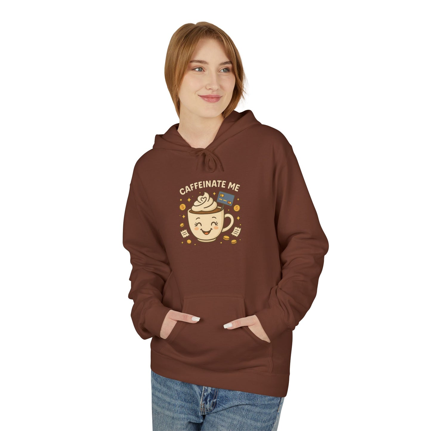 Caffeinate me - Women's comfy fleece hoodie