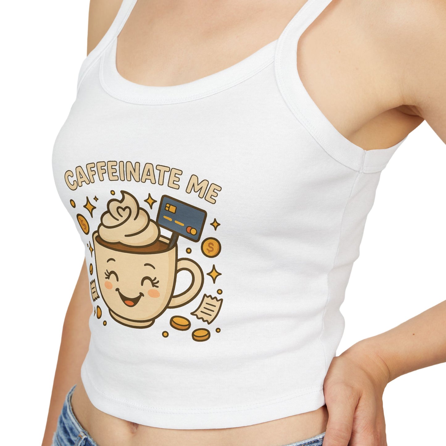 Caffeinate me - Women's Spaghetti Strap Tank Top