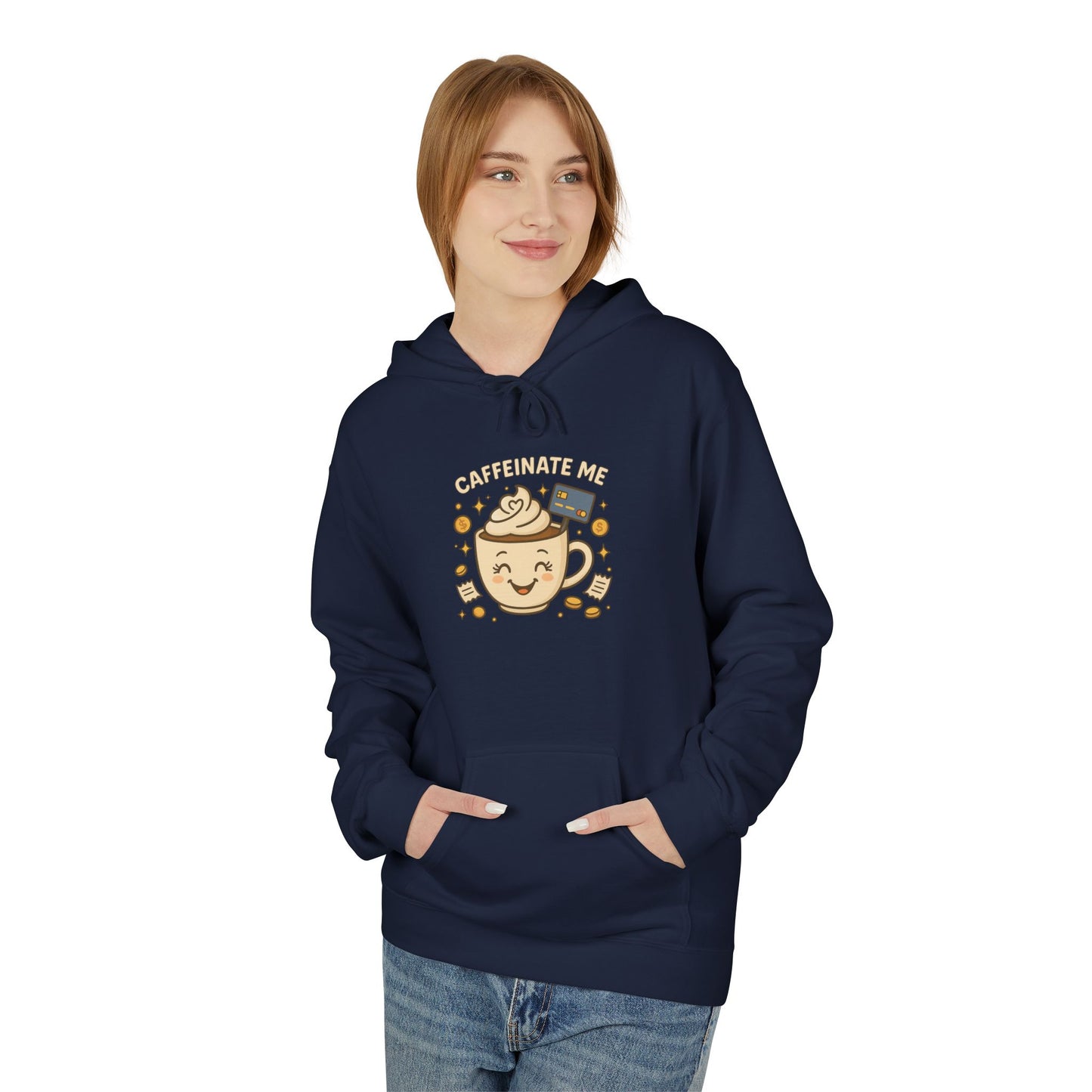 Caffeinate me - Women's comfy fleece hoodie