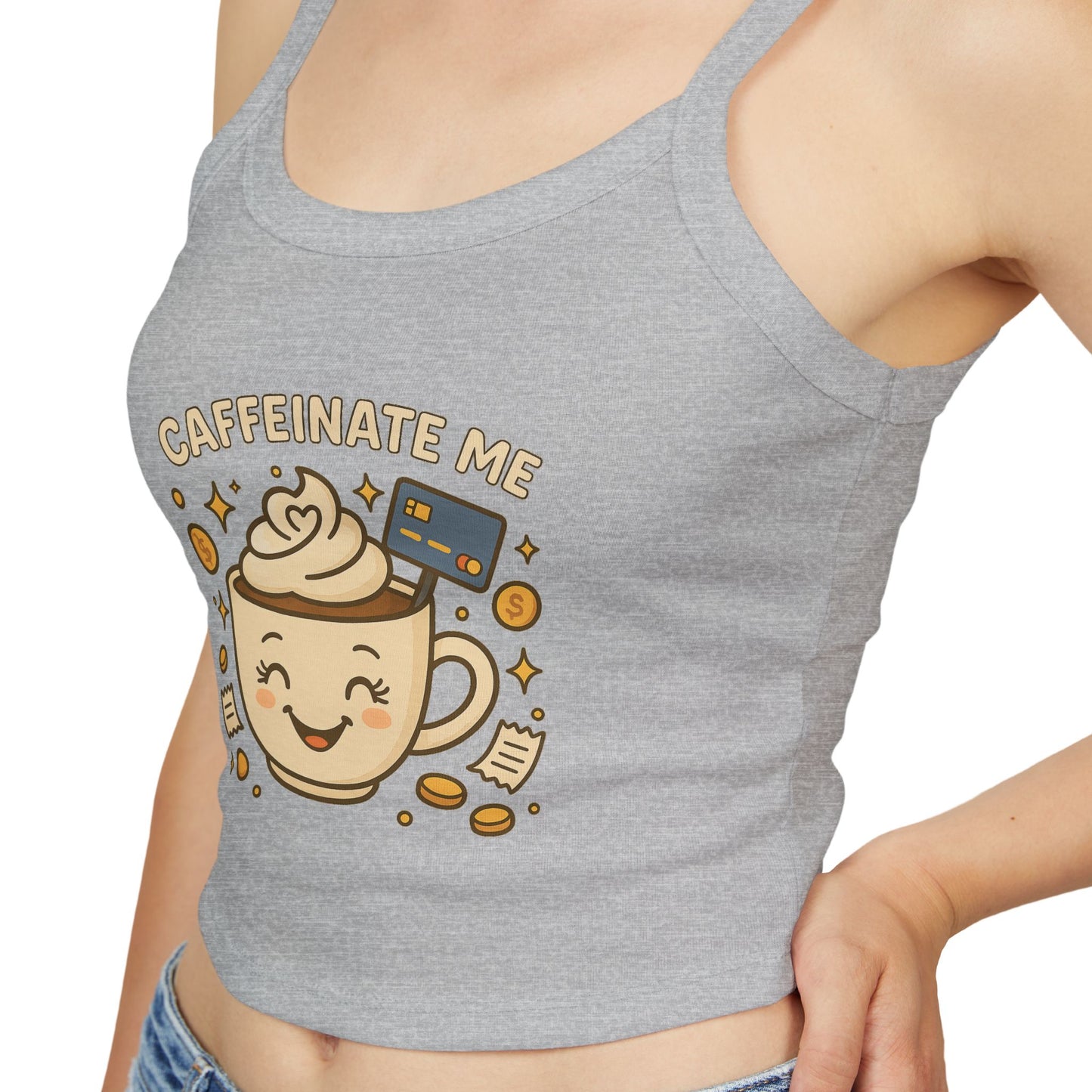 Caffeinate me - Women's Spaghetti Strap Tank Top