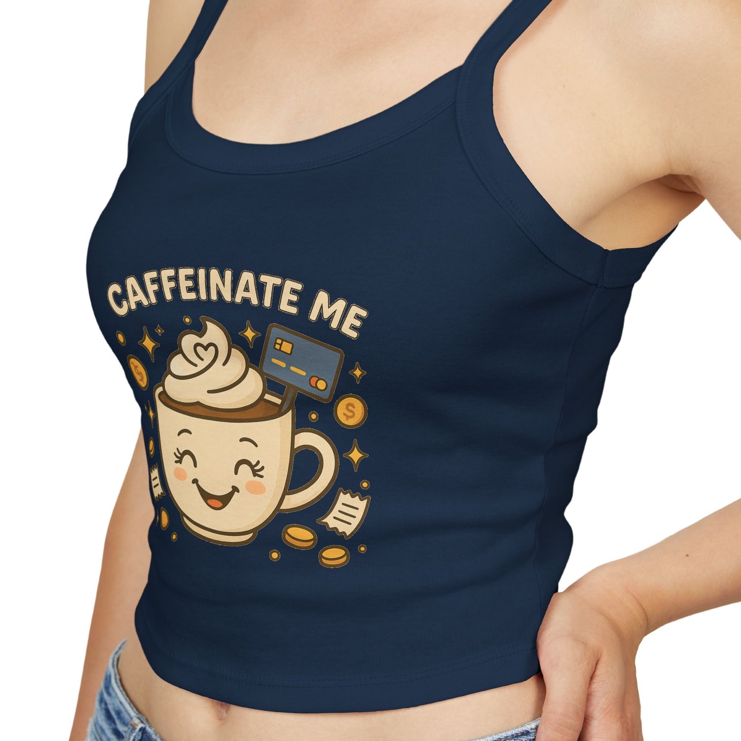 Caffeinate me - Women's Spaghetti Strap Tank Top