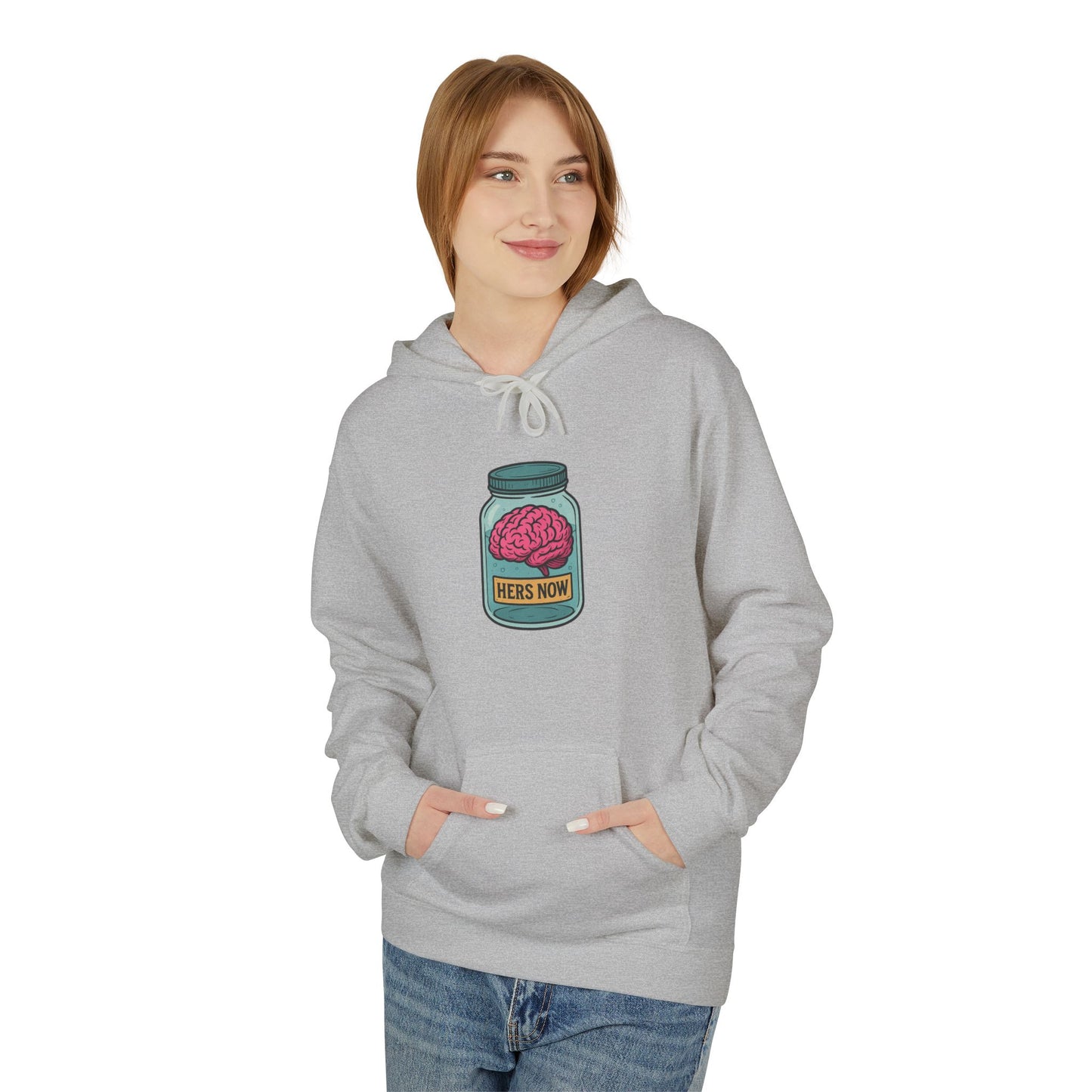 Brain in a jar - Women's comfy fleece hoodie