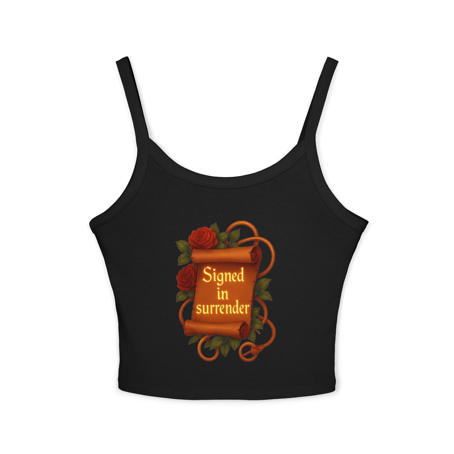 Signed in surrender - Women's Spaghetti Strap Tank Top