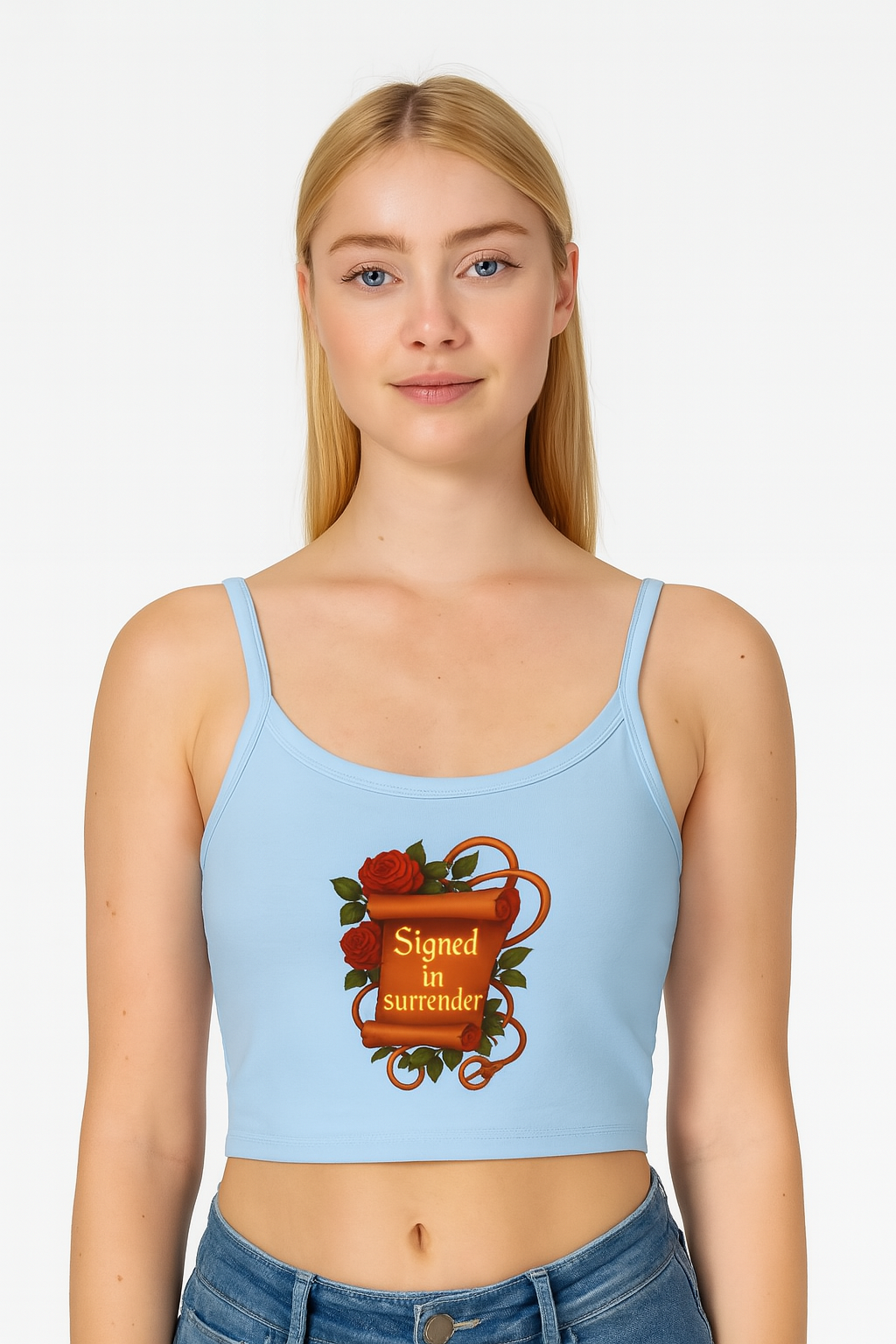 Signed in surrender - Women's Spaghetti Strap Tank Top