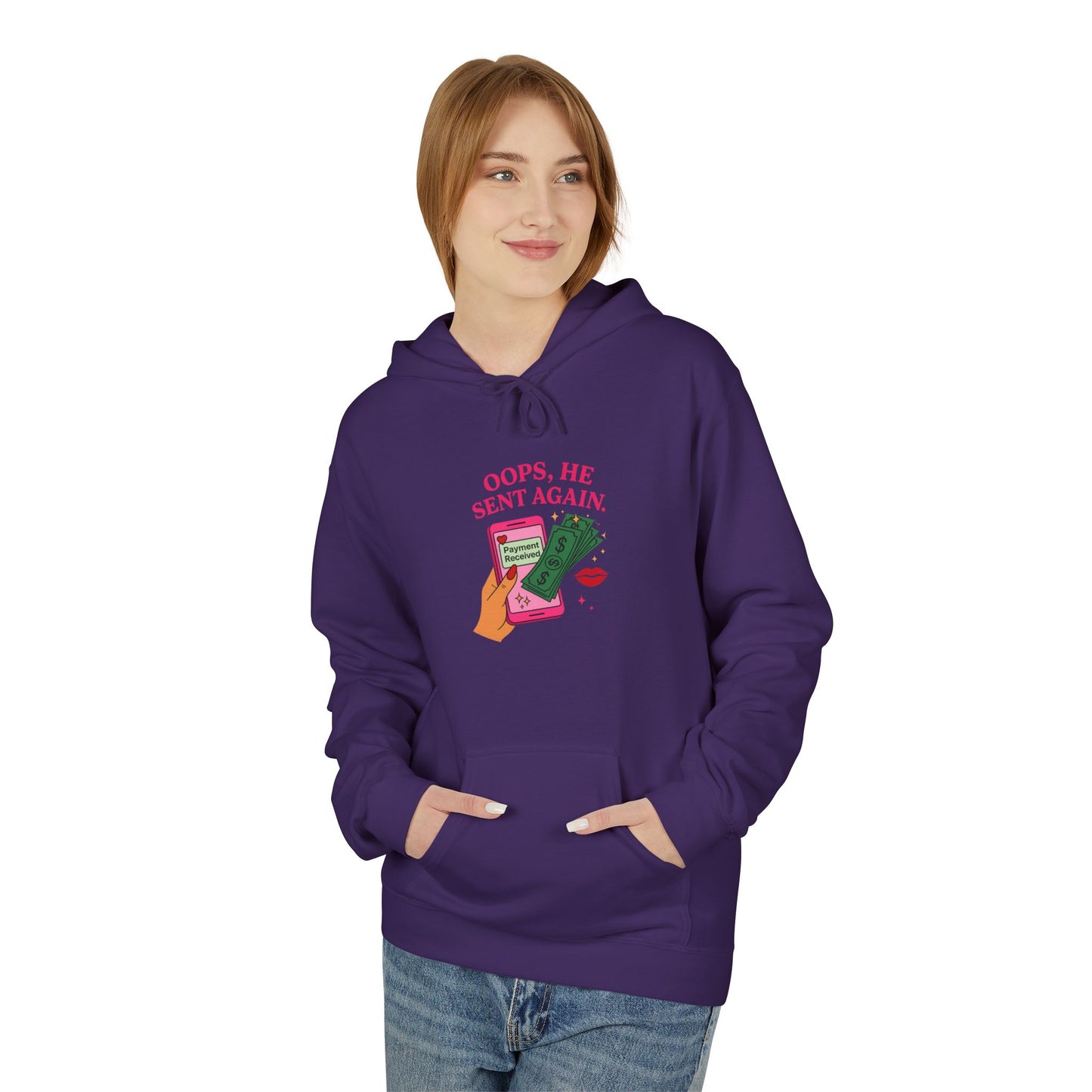Oops he sent again - Women's comfy fleece hoodie