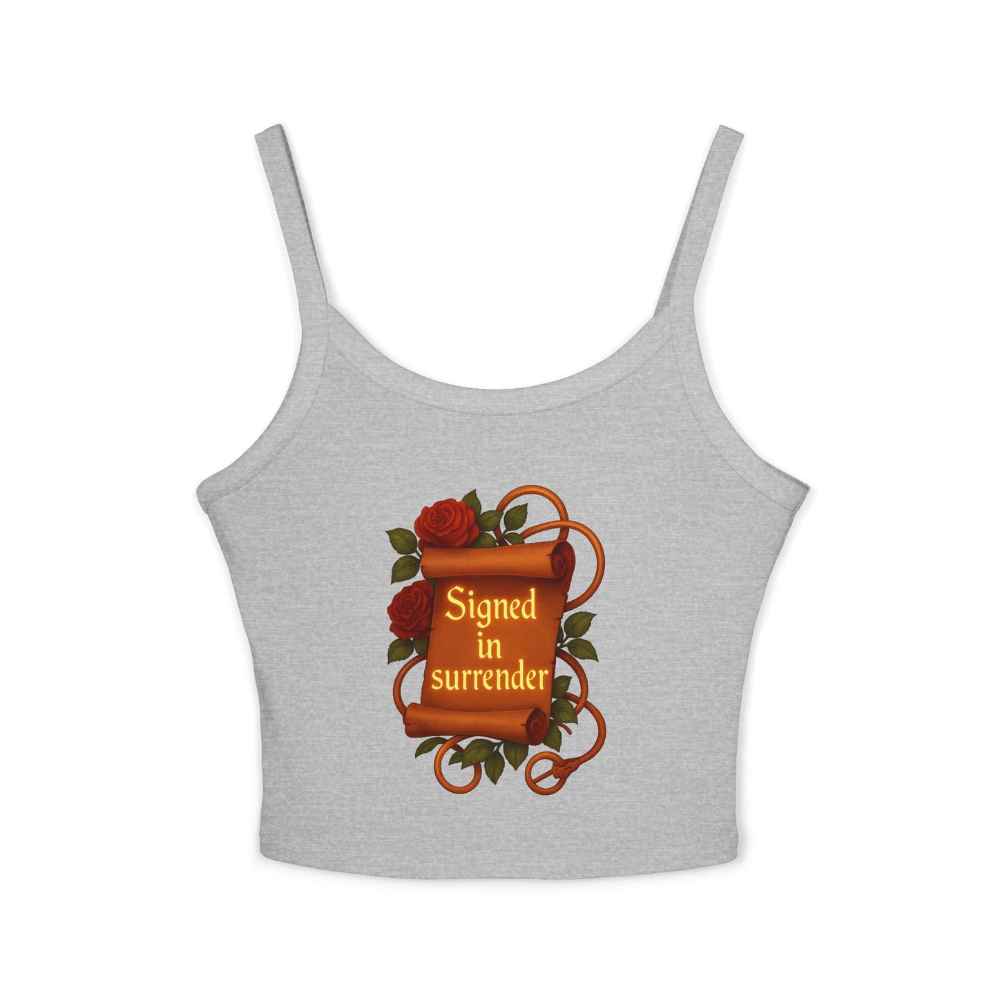 Signed in surrender - Women's Spaghetti Strap Tank Top