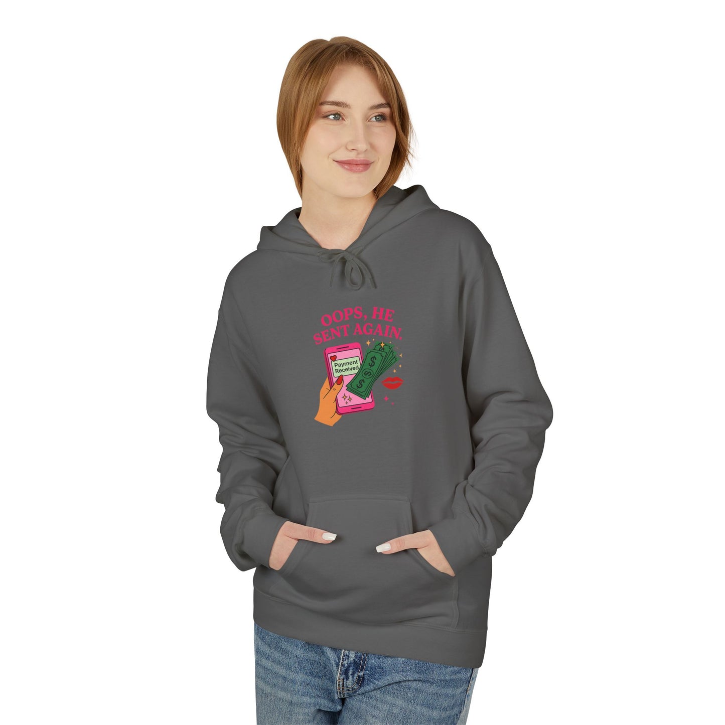Oops he sent again - Women's comfy fleece hoodie