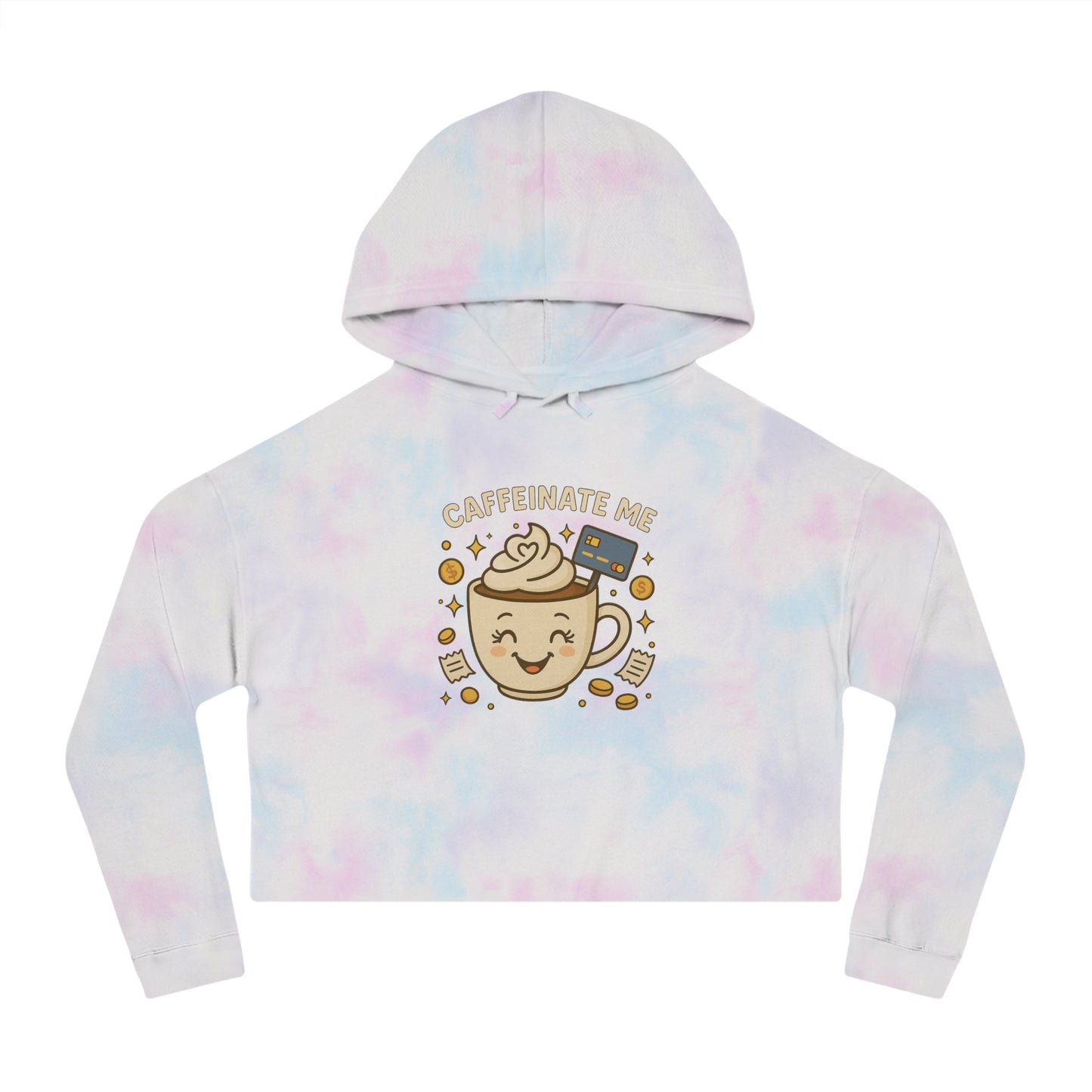 Caffeinate me - Cropped Hooded Sweatshirt
