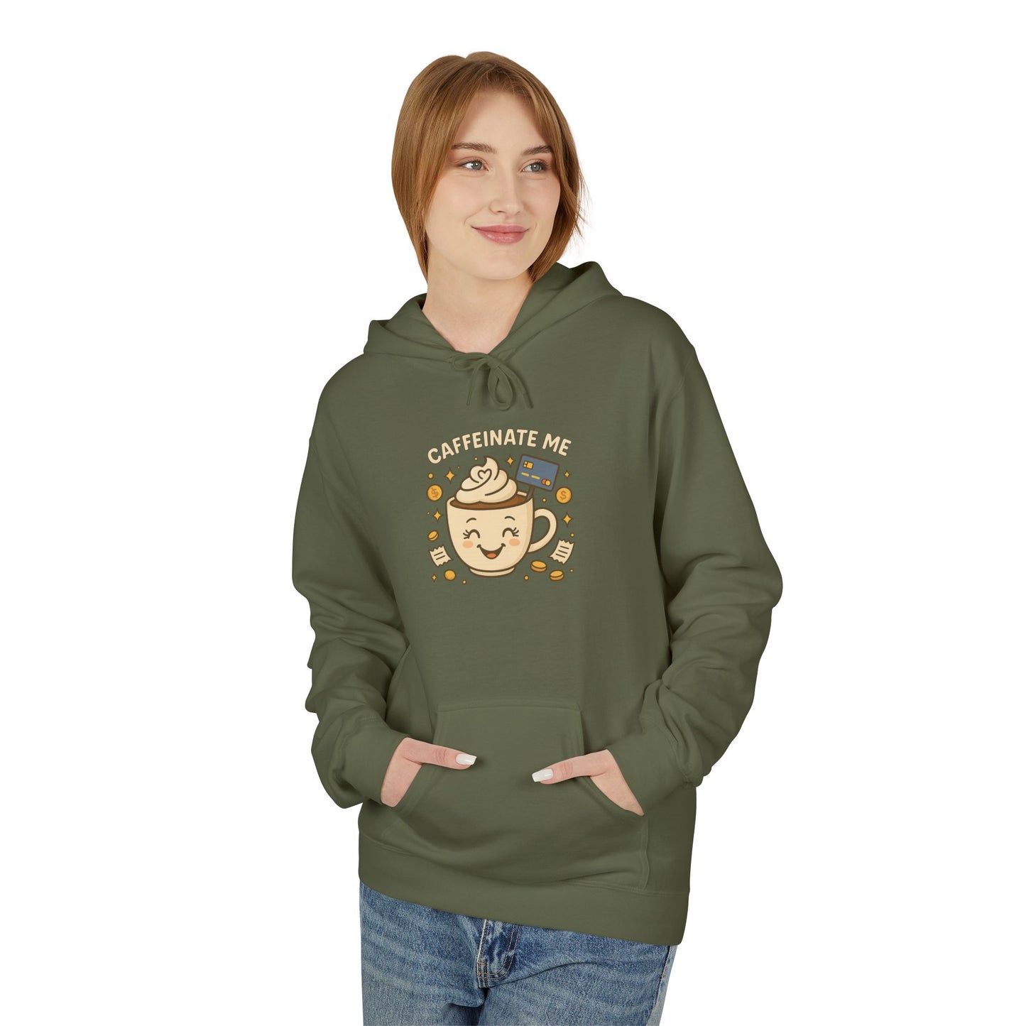 Caffeinate me - Women's comfy fleece hoodie