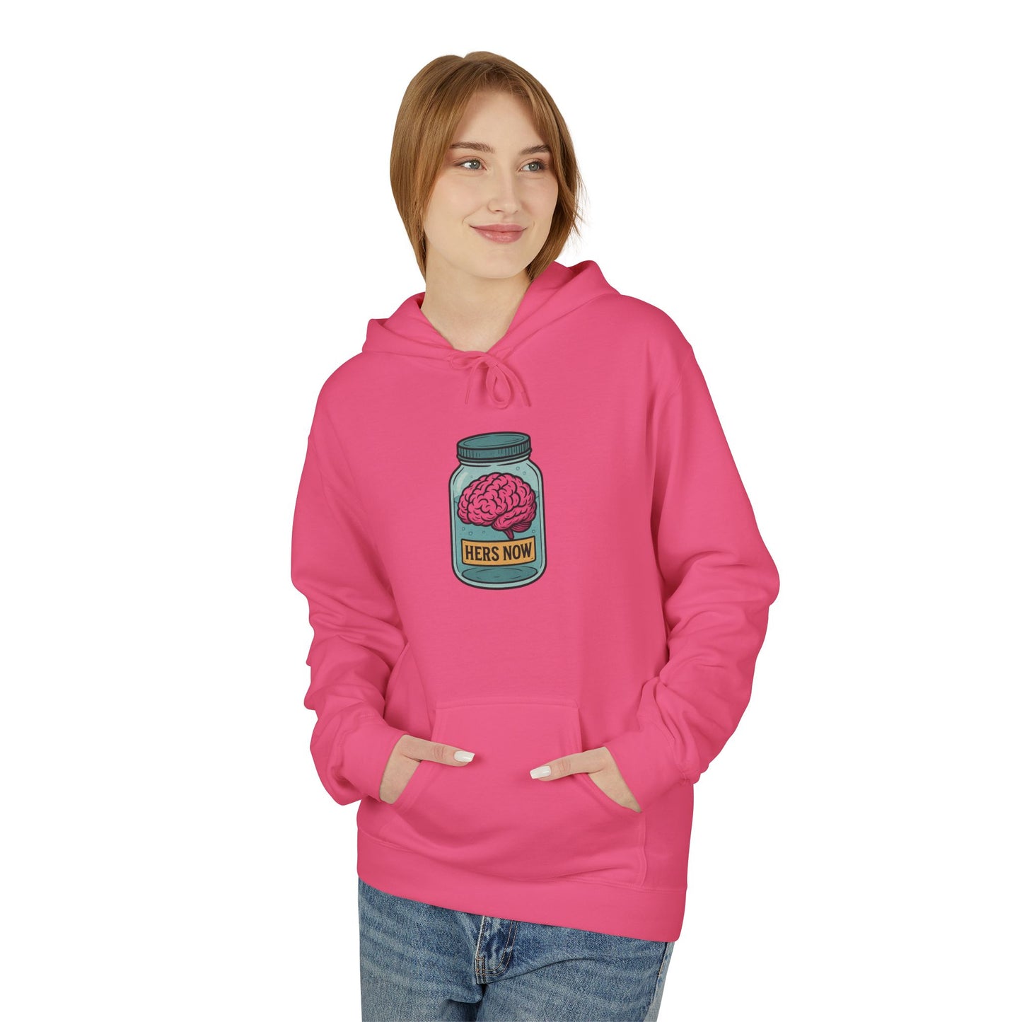 Brain in a jar - Women's comfy fleece hoodie