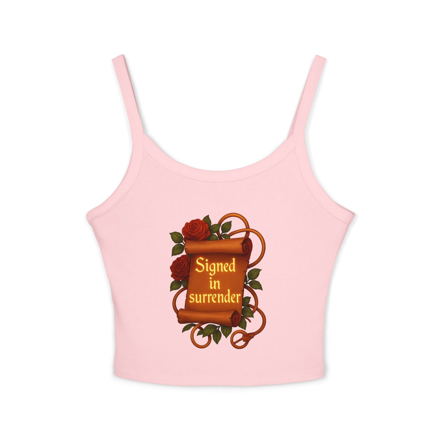 Signed in surrender - Women's Spaghetti Strap Tank Top