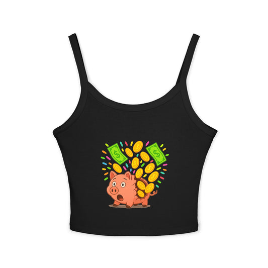 Broken Piggy Bank - Women's Spaghetti Strap Tank Top