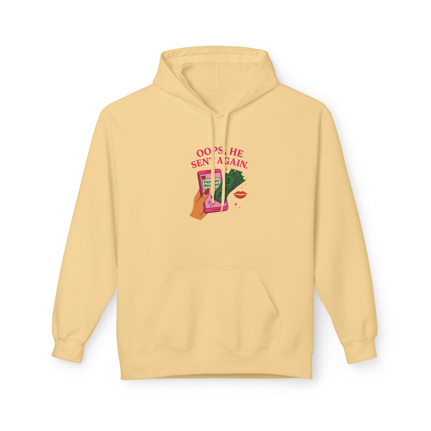 Oops he sent again - Women's comfy fleece hoodie