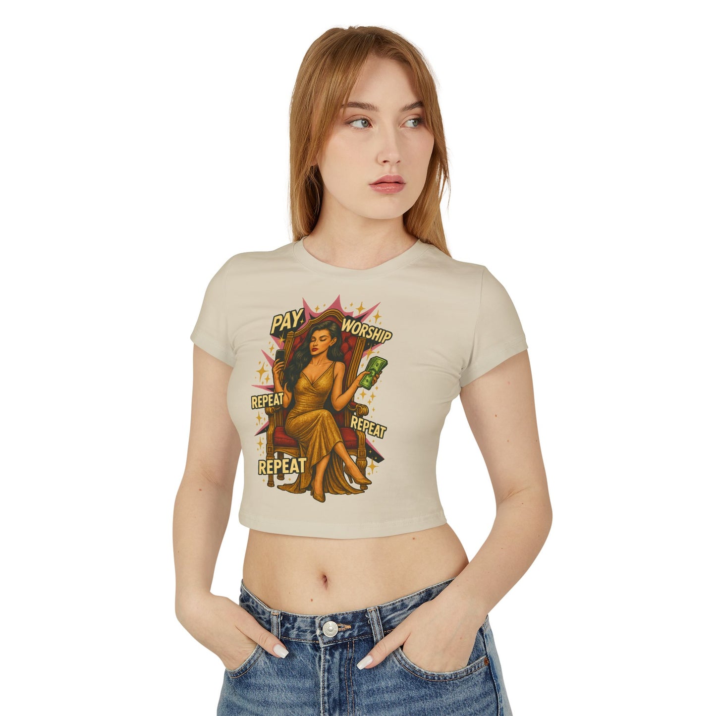 Pay, Worship, Repeat - Women's Baby Tee