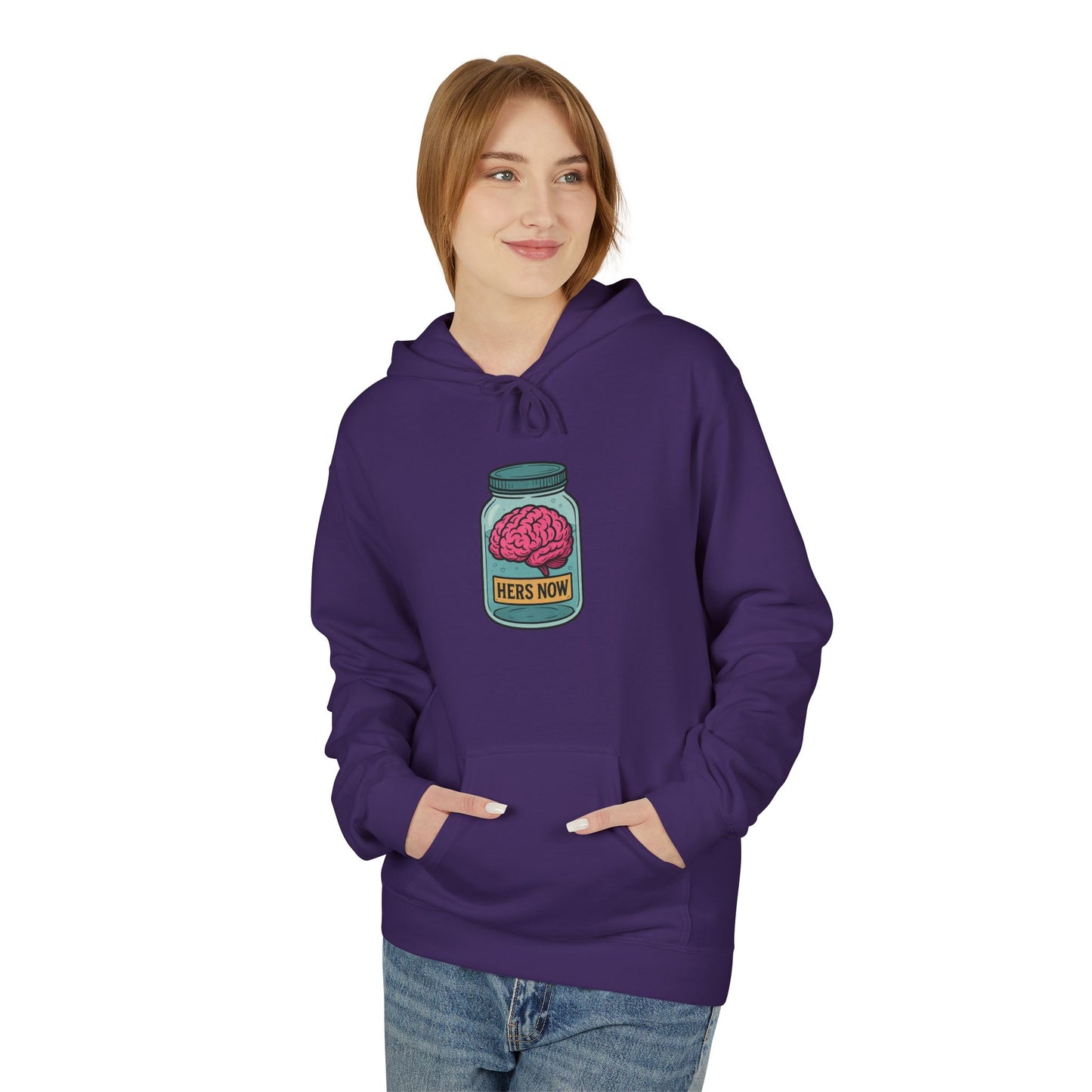 Brain in a jar - Women's comfy fleece hoodie