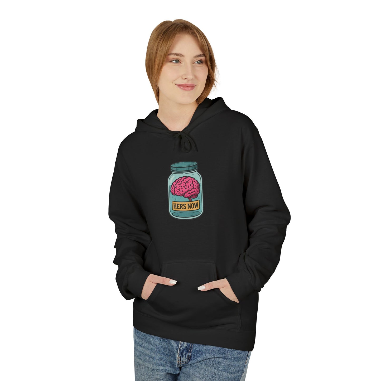 Brain in a jar - Women's comfy fleece hoodie