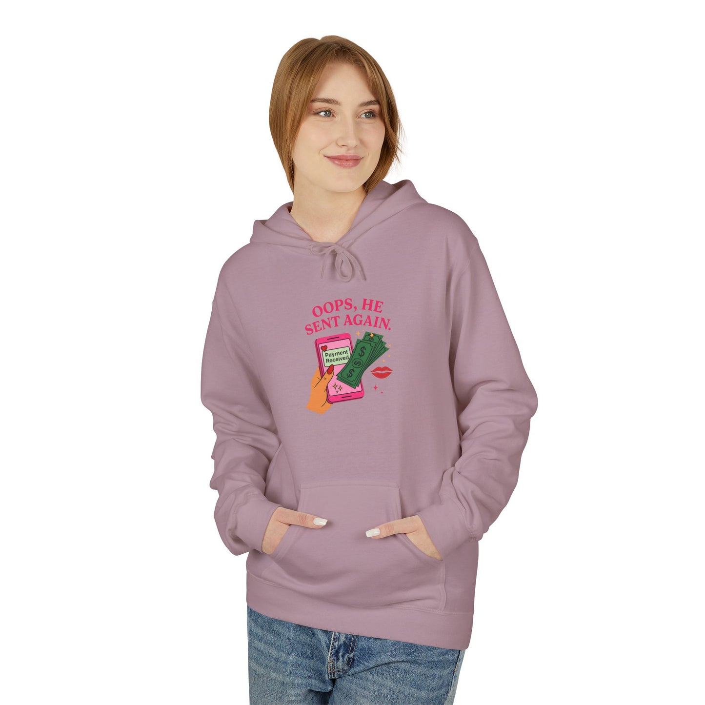 Oops he sent again - Women's comfy fleece hoodie