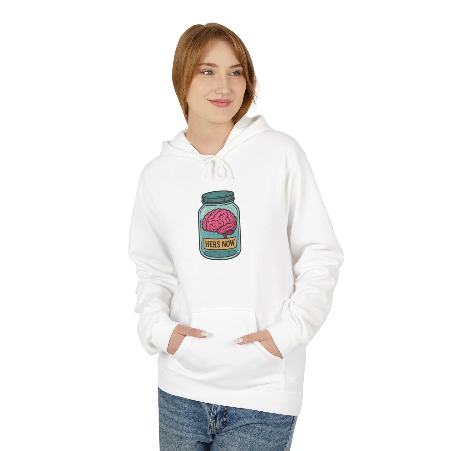 Brain in a jar - Women's comfy fleece hoodie