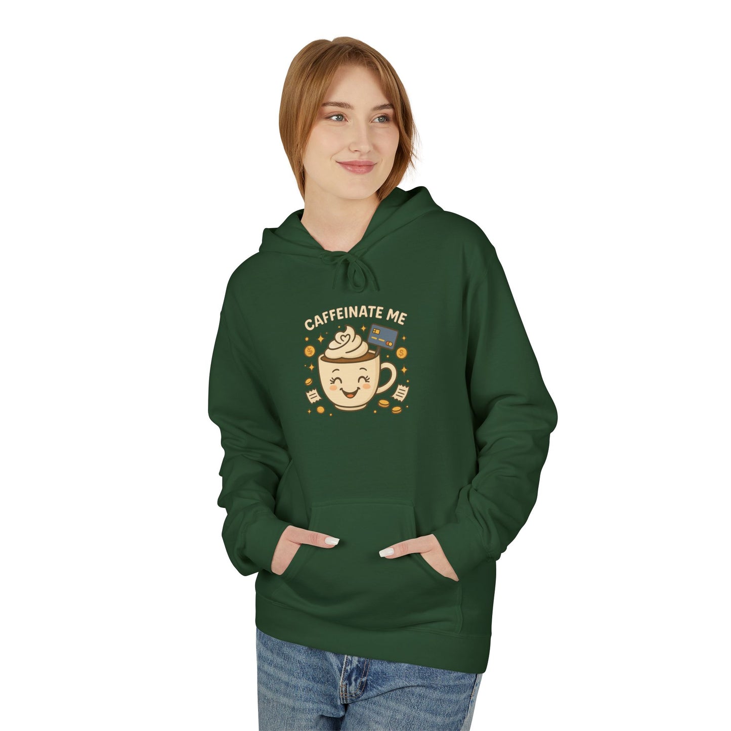 Caffeinate me - Women's comfy fleece hoodie