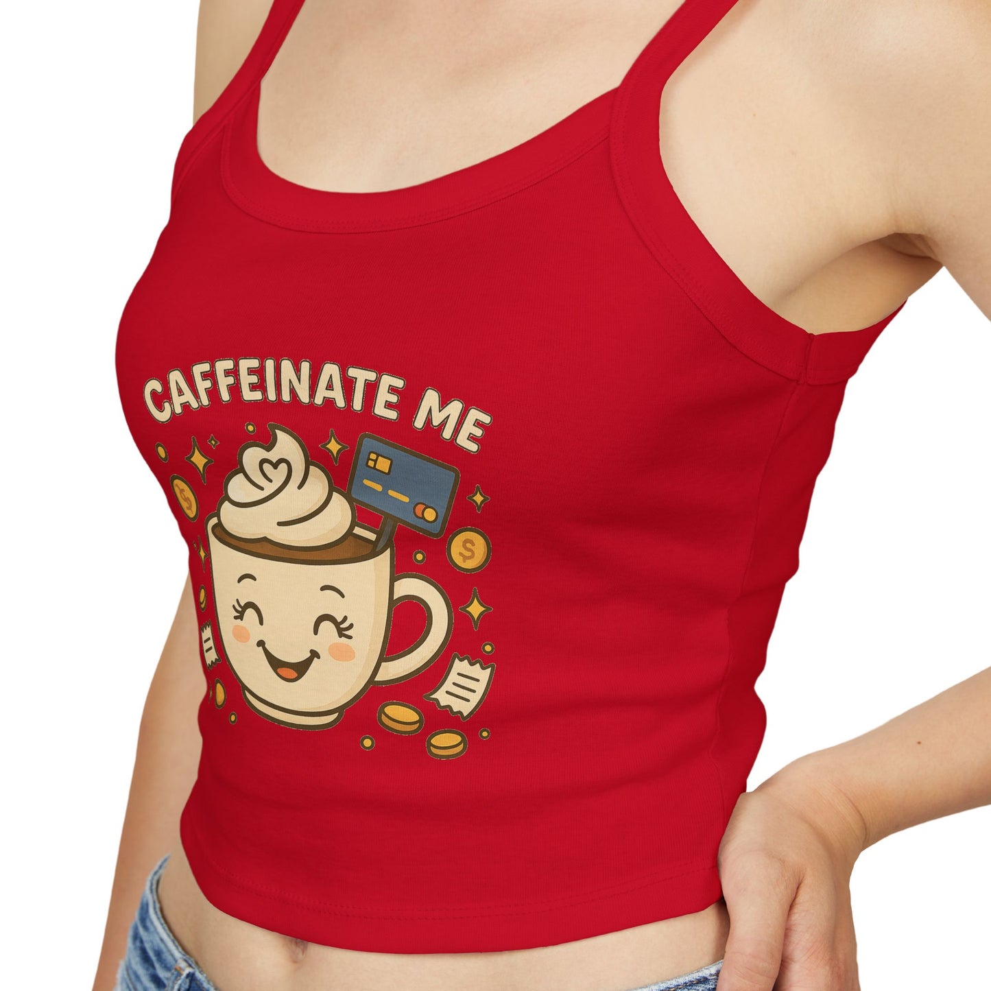 Caffeinate me - Women's Spaghetti Strap Tank Top