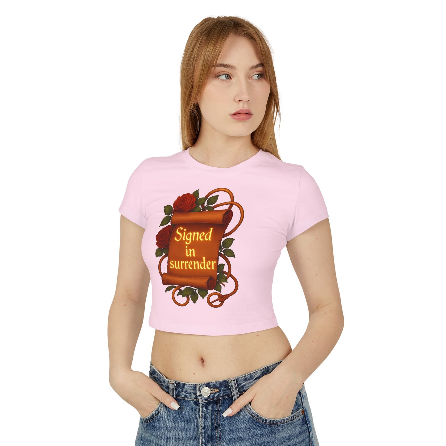 Signed in Surrender - Women's Baby Tee