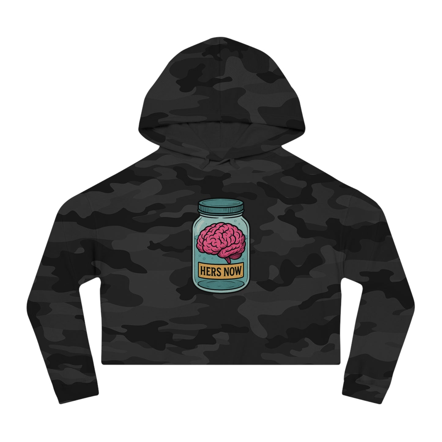 Hers now - Cropped Hooded Sweatshirt