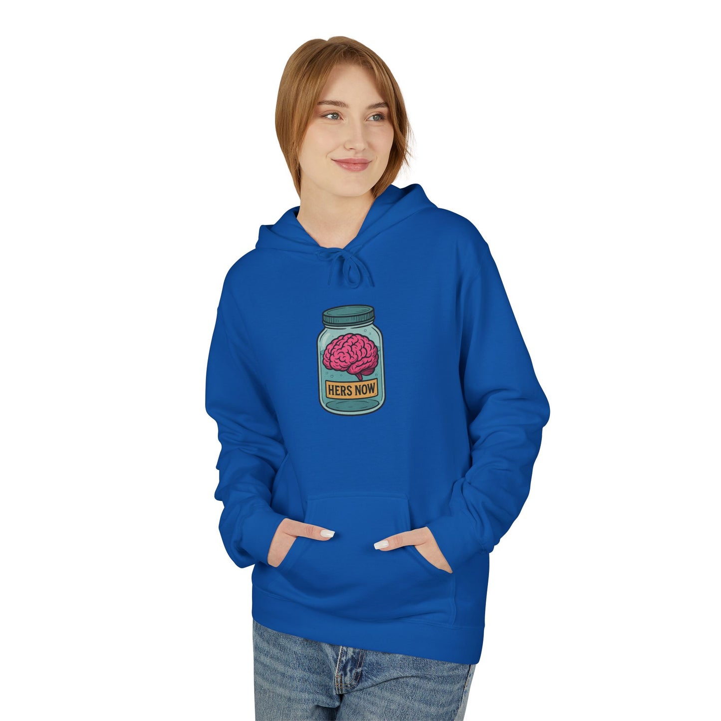 Brain in a jar - Women's comfy fleece hoodie