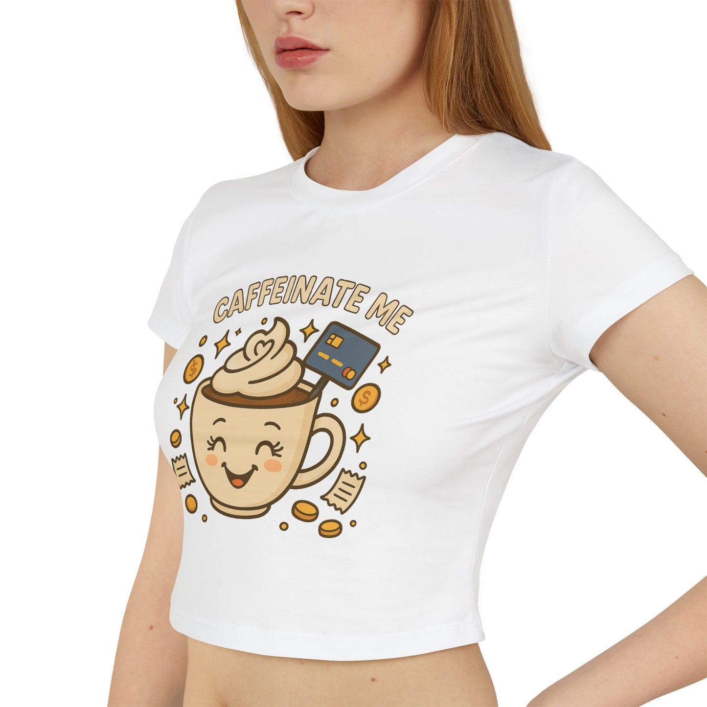 Caffeinate me - Women's Baby Tee