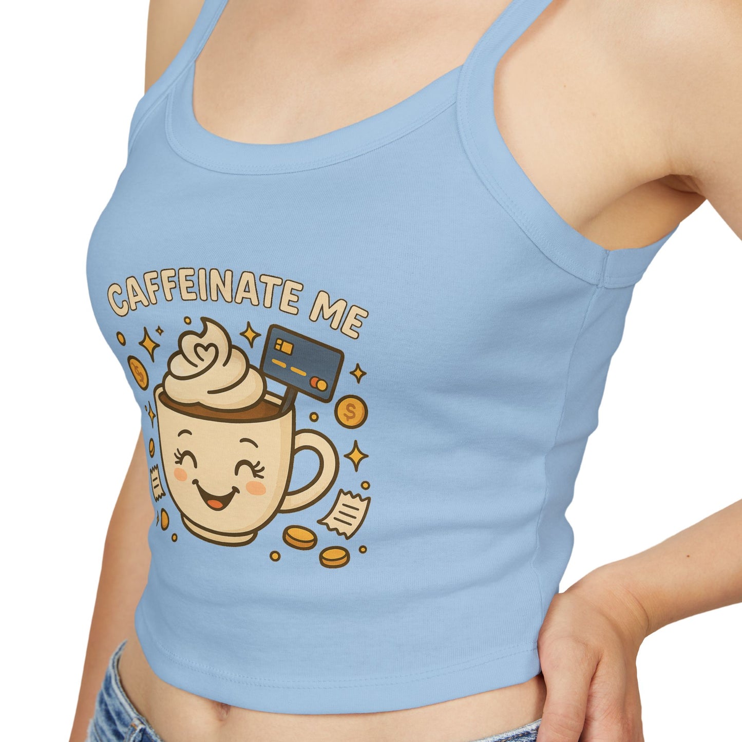 Caffeinate me - Women's Spaghetti Strap Tank Top
