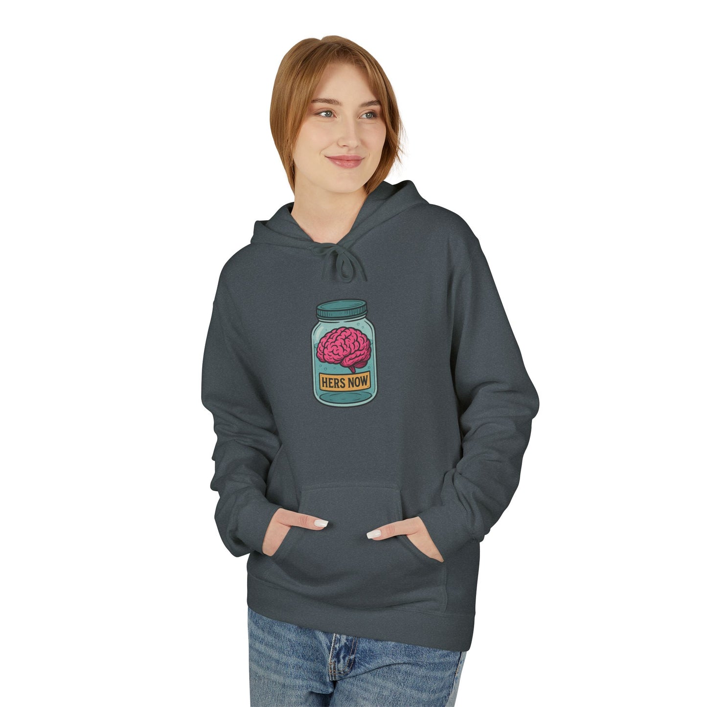 Brain in a jar - Women's comfy fleece hoodie