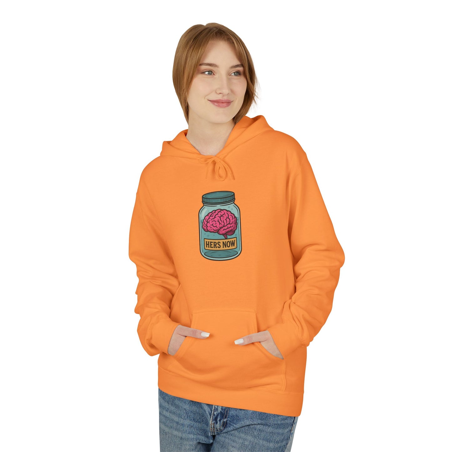 Brain in a jar - Women's comfy fleece hoodie