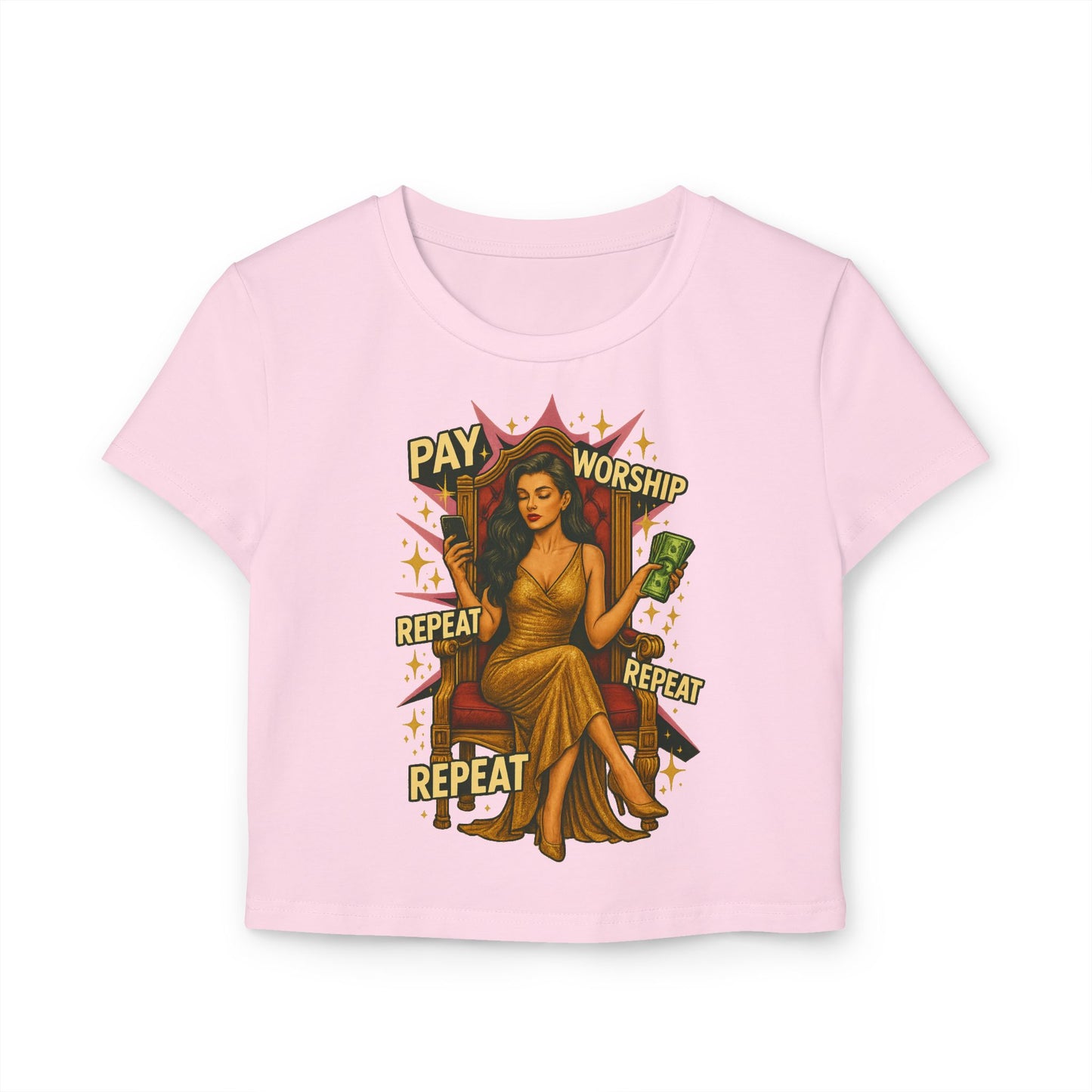 Pay, Worship, Repeat - Women's Baby Tee