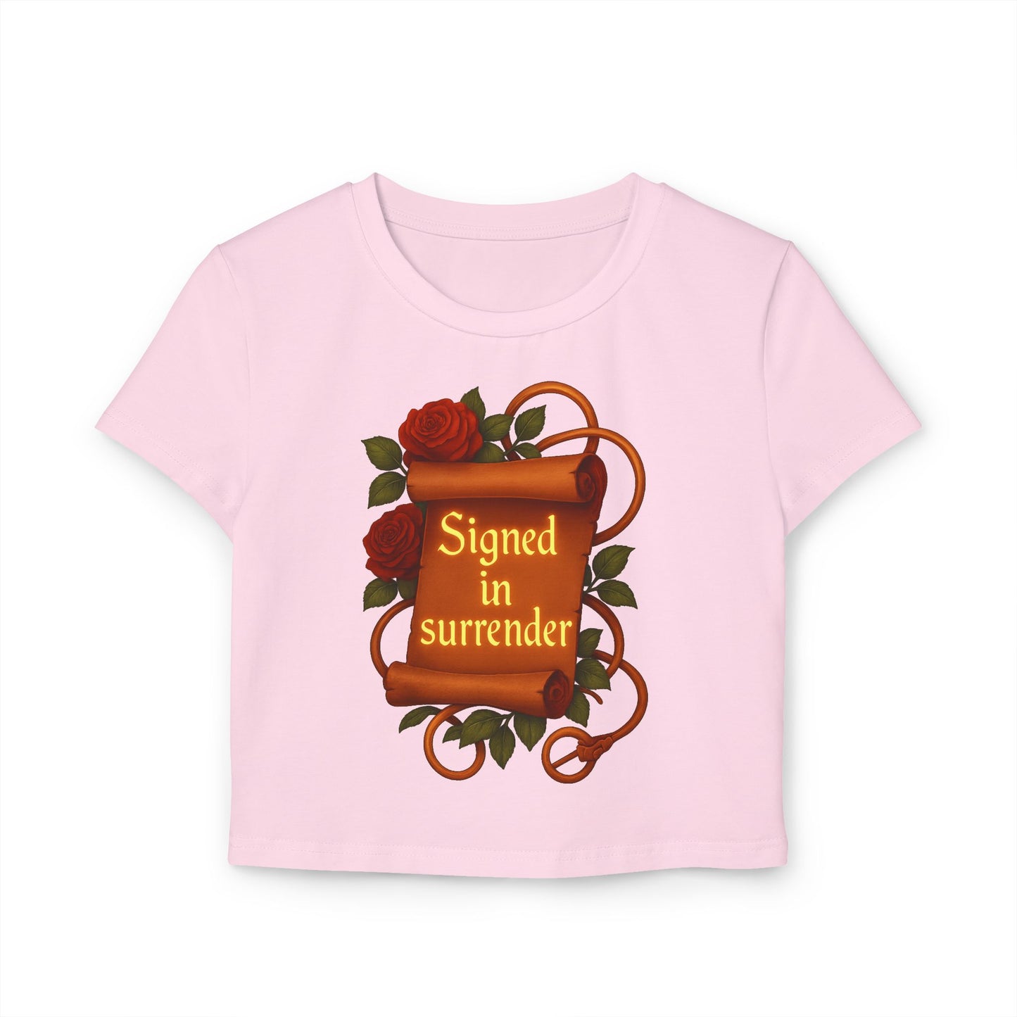 Signed in Surrender - Women's Baby Tee