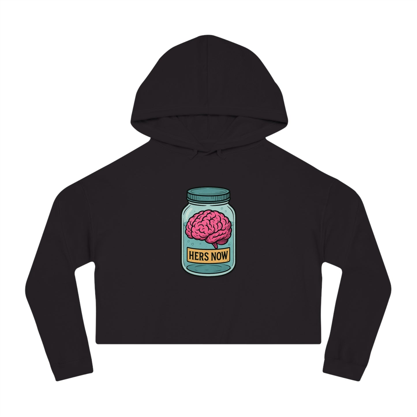 Hers now - Cropped Hooded Sweatshirt