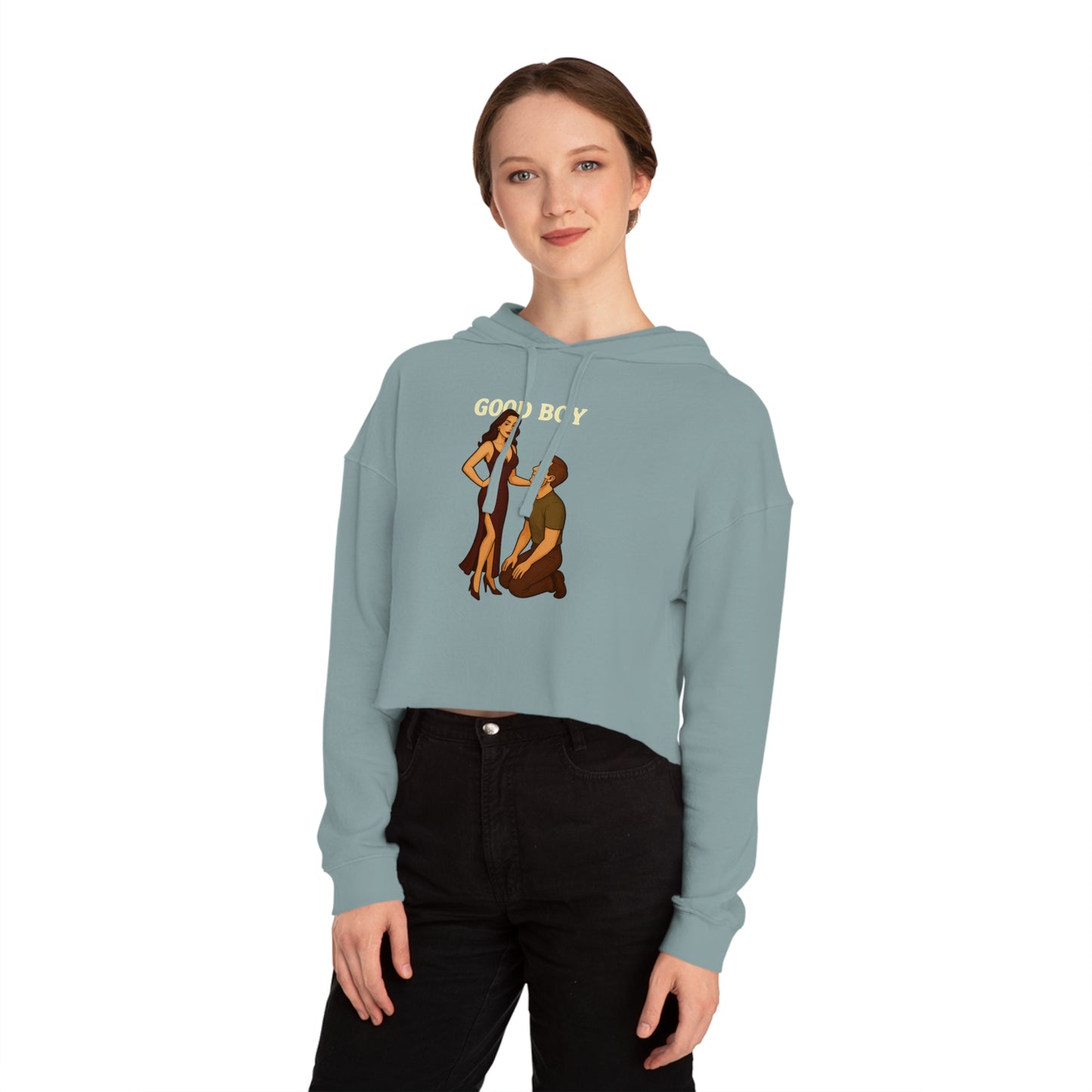 Good Boy - Cropped Hooded Sweatshirt
