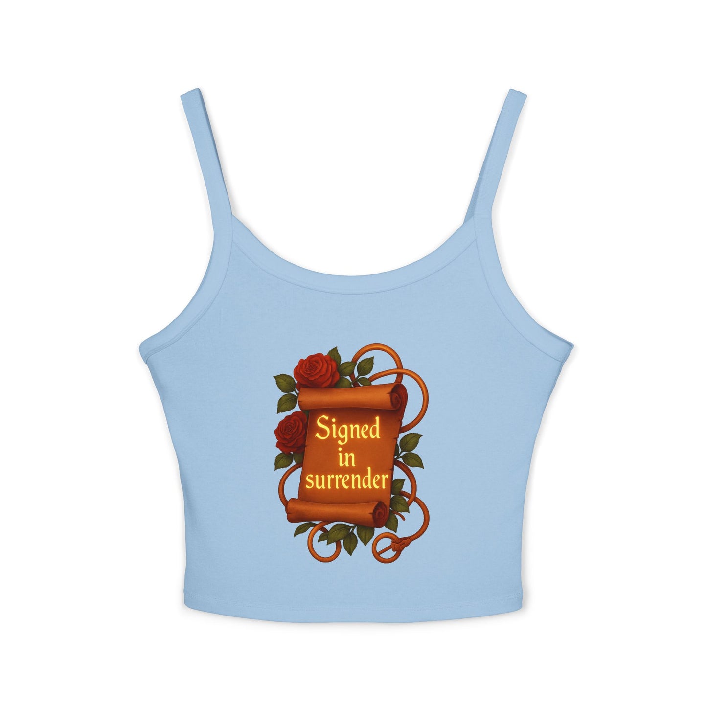 Signed in surrender - Women's Spaghetti Strap Tank Top