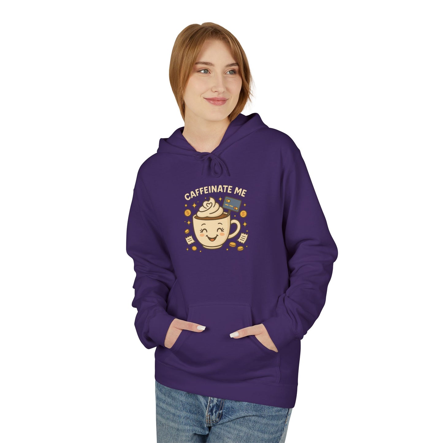Caffeinate me - Women's comfy fleece hoodie