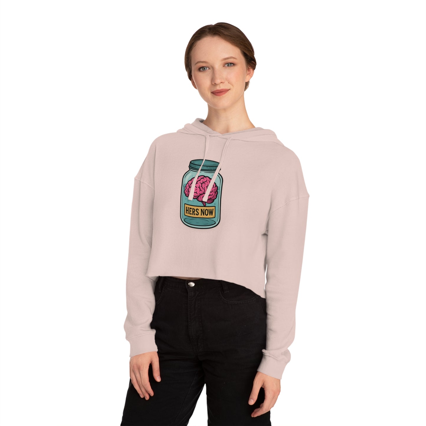 Hers now - Cropped Hooded Sweatshirt