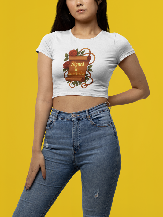 Signed in Surrender - Women's Baby Tee