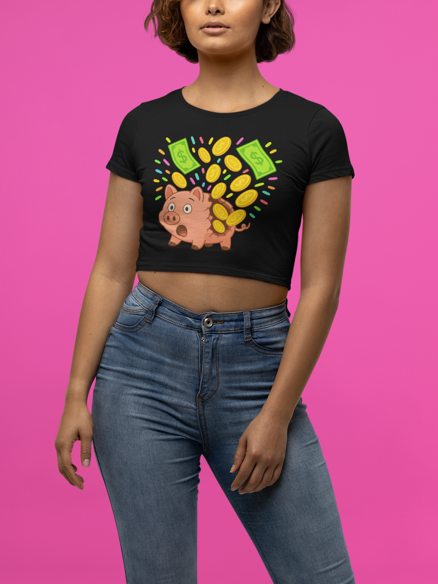 Broken Piggy Bank - Women's Baby Tee