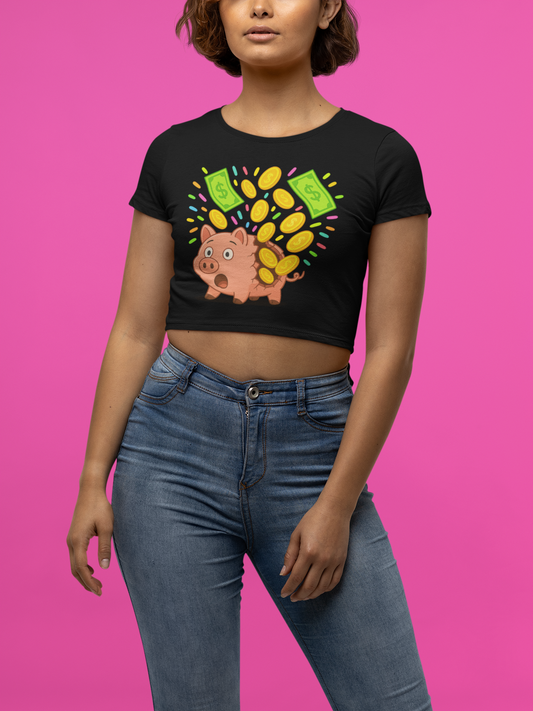 Broken Piggy Bank - Women's Baby Tee
