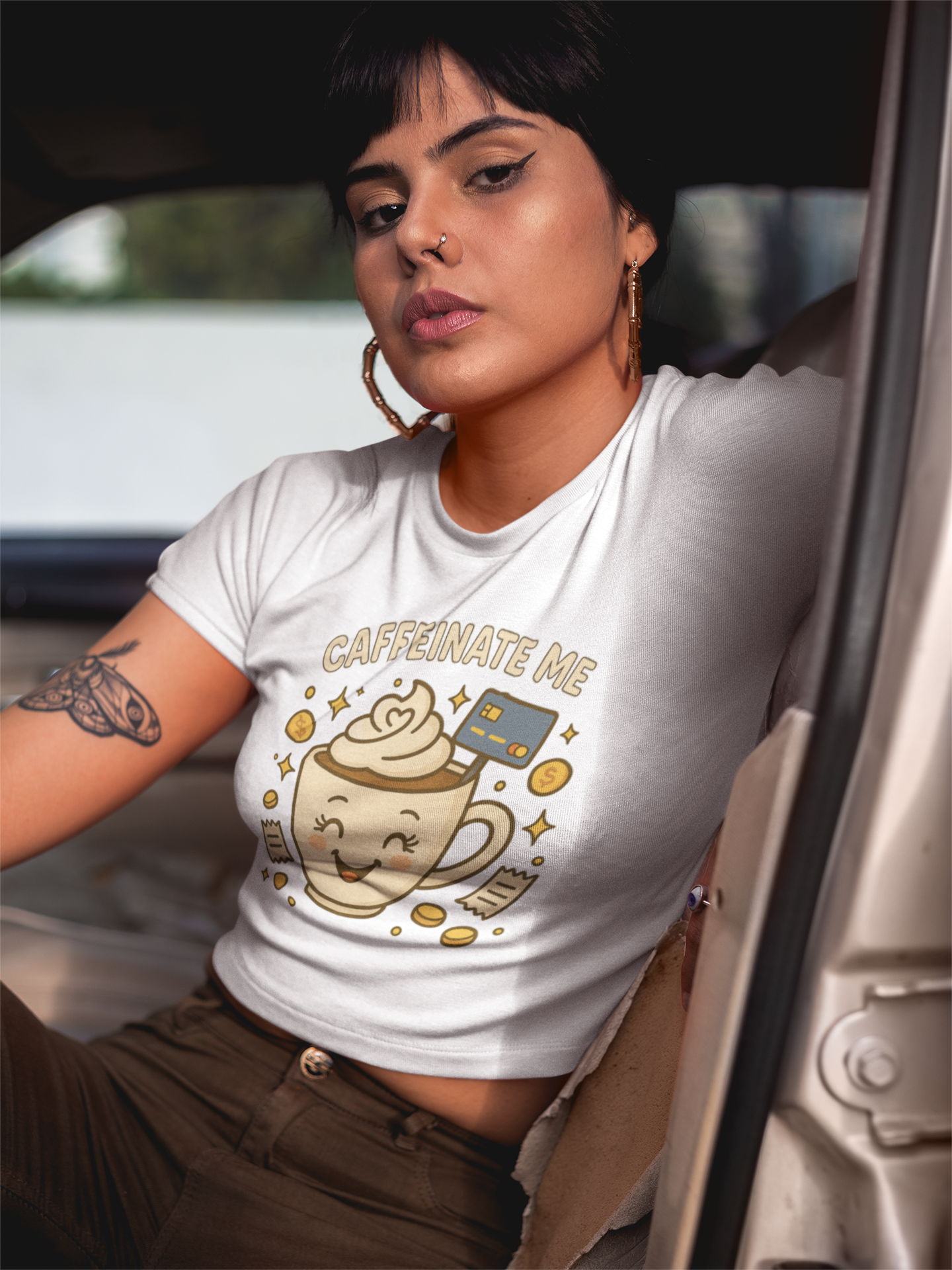Caffeinate me - Women's Baby Tee