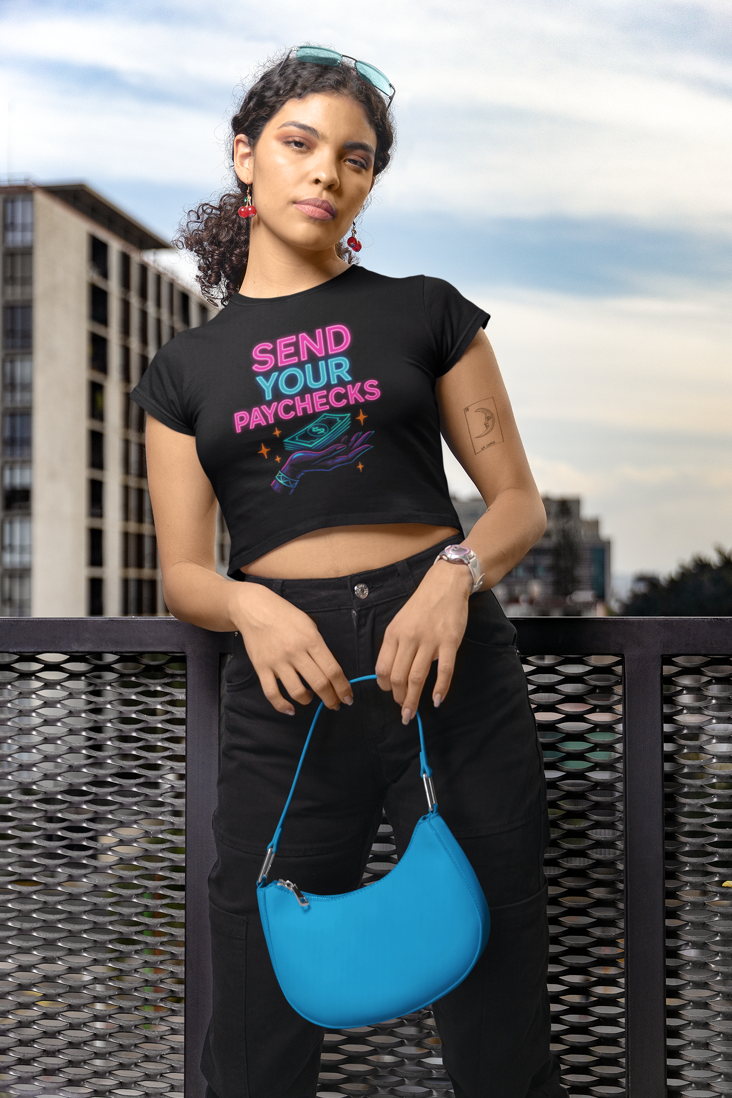 Send Your Paycheck - Women's Baby Tee