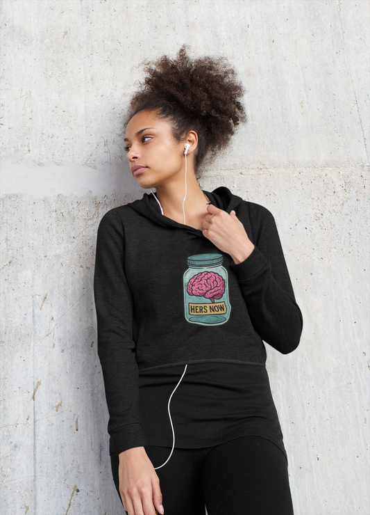Hers now - Cropped Hooded Sweatshirt