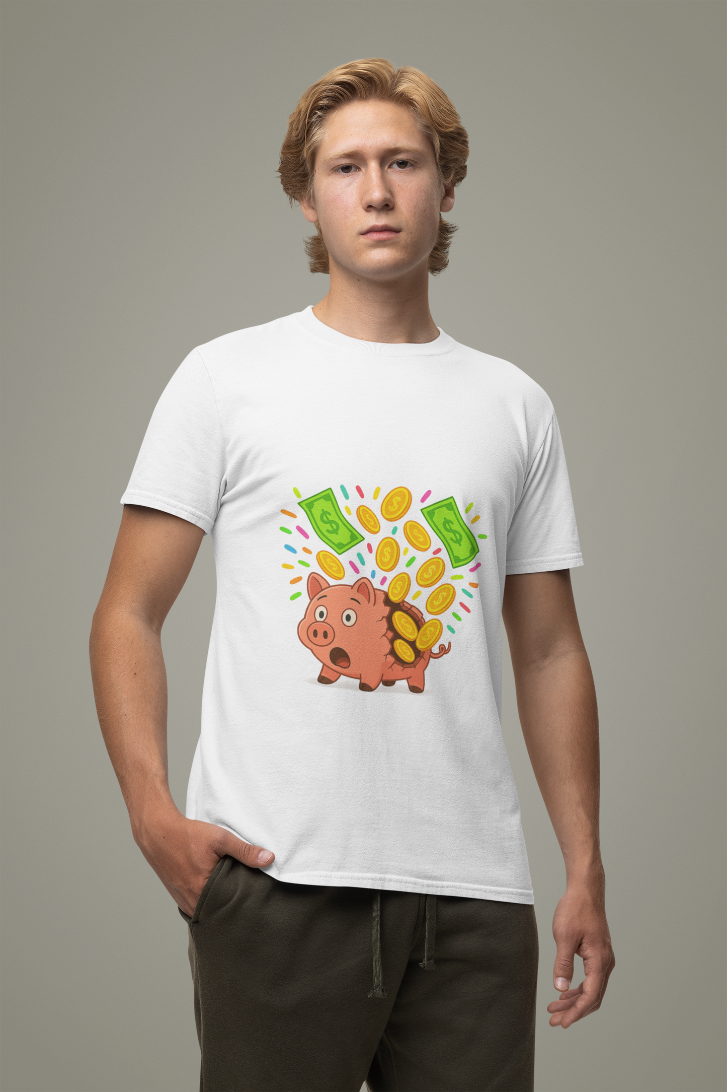 Broken Piggy Bank - Men's Tee
